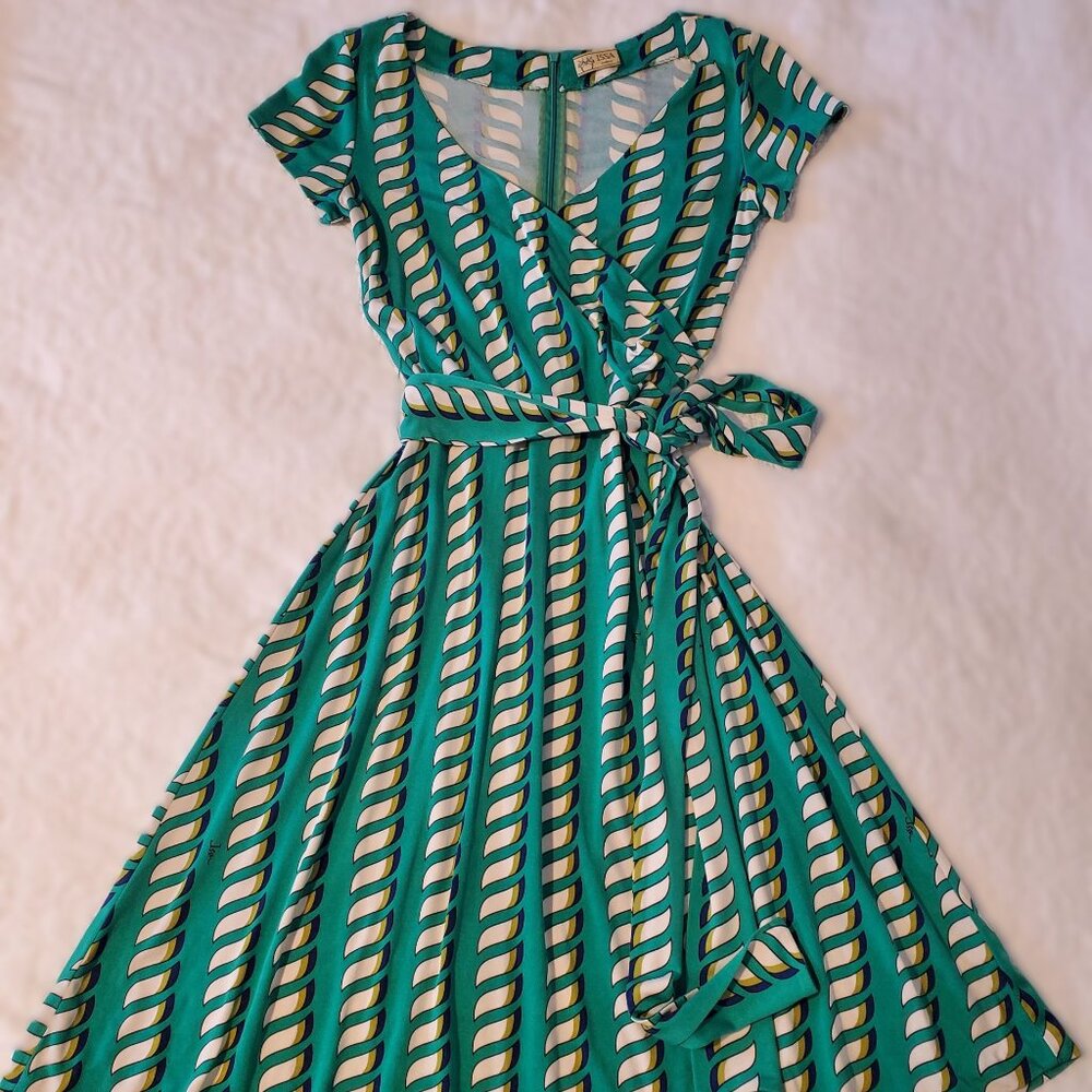 Issa London: 100% Silk, Midi Dress, Geo-Print